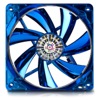 80mm (80x80x25mm) Apollish Fan - Detachable fan blades for easy cleaning - Twister Bearing - Blue circular Led with on/off function - 600~2100 RPM - 12.48~33.04 CFM - 15 dB min.