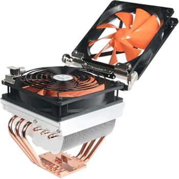 Thermaltake - CL-P0477 - Thermaltake BigTyp VP - Heatpipe CPU cooler - For Sockets LGA775, AM2 - 120mm fan -  Fan Speed 1300~2000 RPM -  Max. Air Flow 86.5CFM -  Noise Level 16~24dBA - Connector 3-Pin - Weight 822g 