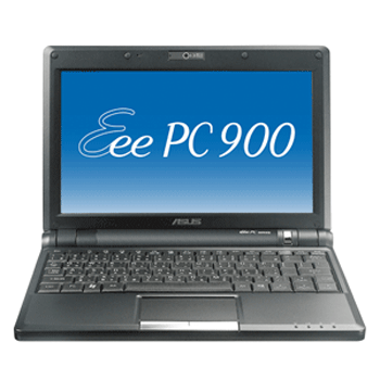 Eee-PC-900-30b - ASUS - ASUS EeePC 900 - 8.9 inch LCD 1024x600 - 30GB Hard drive - 1GB Ram - Windows XP Home - Black - ��� ������ - �� 6 ������� ������ ����� ��� �����