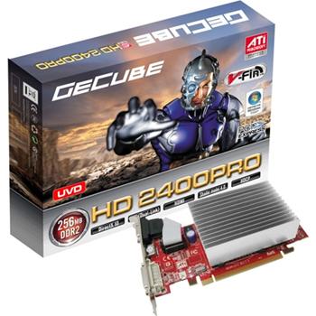 GeCube - GC-VHD240L2-D3-LP - RADEON HD2400PRO/ 256MB/ HDMI/ CRT/ DVI/ HEATSINK/ PCI-E,Hyper to 1G - LOW PROFILE EDITION