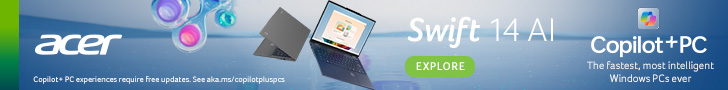 Acer Swift 14 AI Copilot+PC Laptops