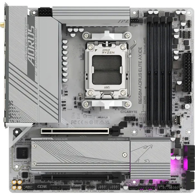 Gigabyte - B650M-AORUS-ELITE-AX-ICE -   