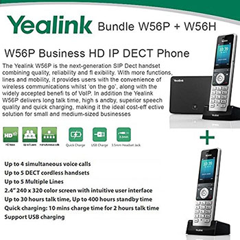 Yealink - DECT-W56P-W56H - התמונה להמחשה בלבד