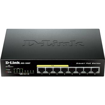 D-Link - DGS-1008P - התמונה להמחשה בלבד