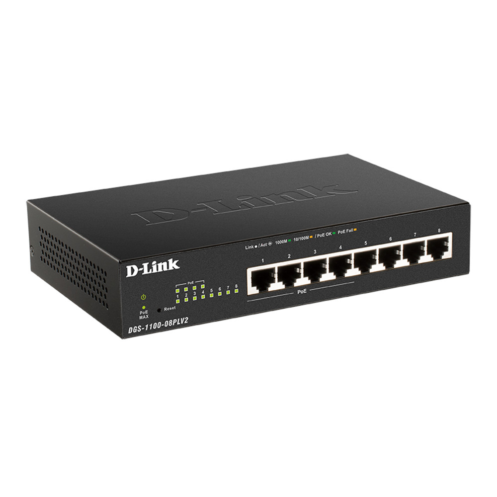 D-Link - DGS-1100-08PLV - התמונה להמחשה בלבד