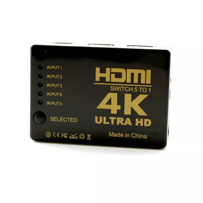 Gold Touch - E-HDMI-SW-4K-5 - התמונה להמחשה בלבד