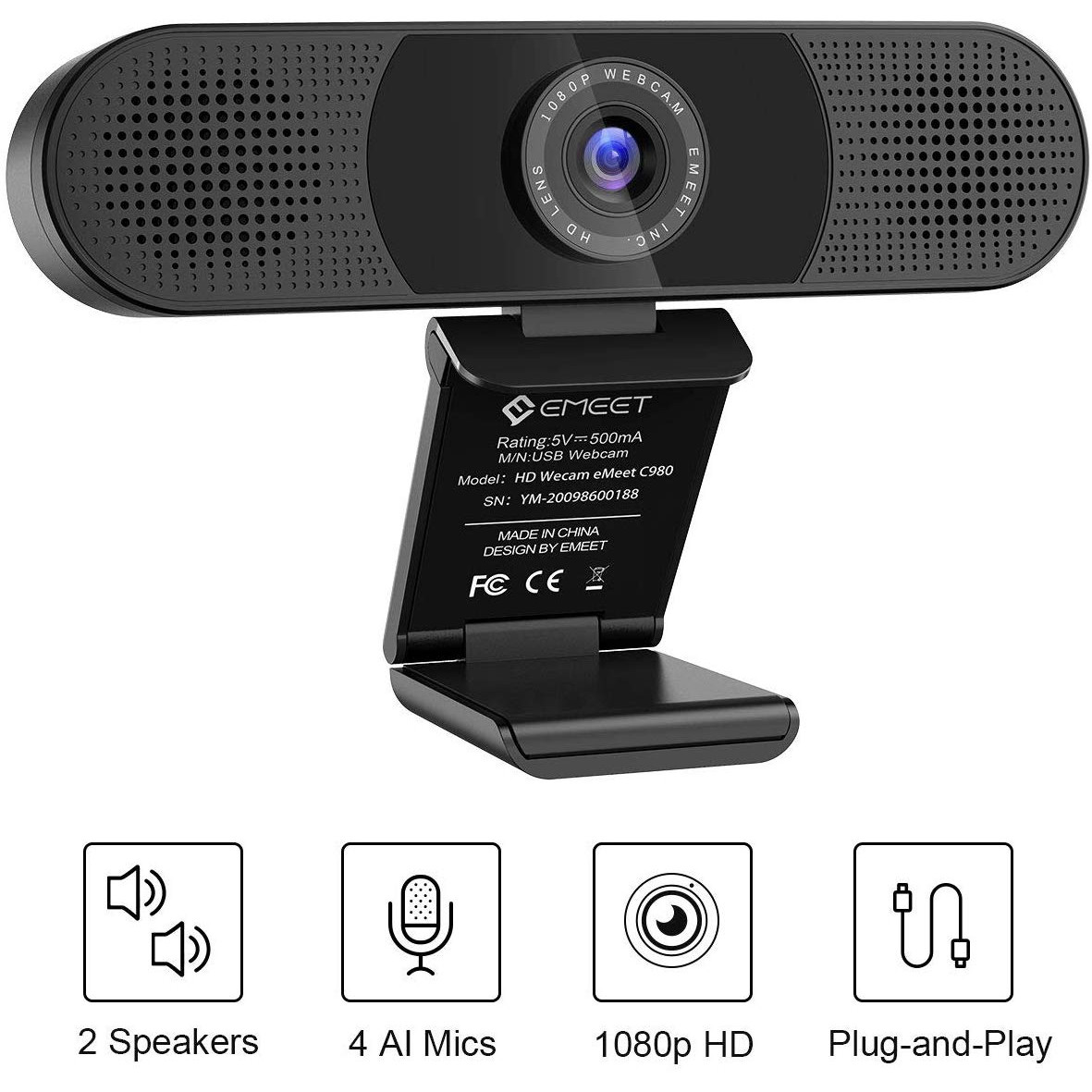 eMeet - EMEET-C980Pro - התמונה להמחשה בלבד