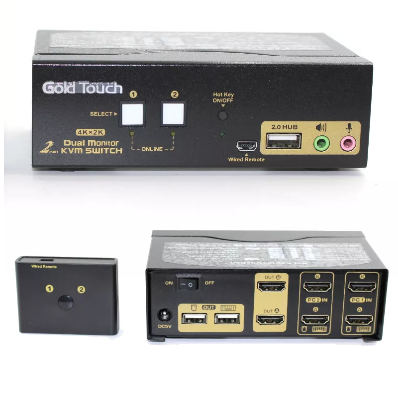 Gold Touch - KVM-HD-2-2 - התמונה להמחשה בלבד
