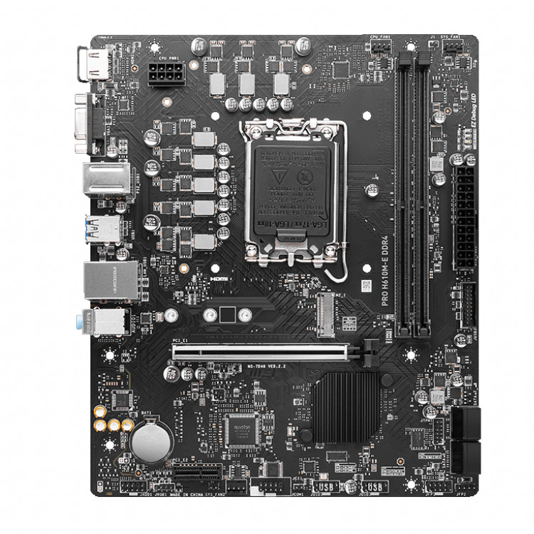 MSI - PRO-H610M-E-DDR4 - התמונה להמחשה בלבד