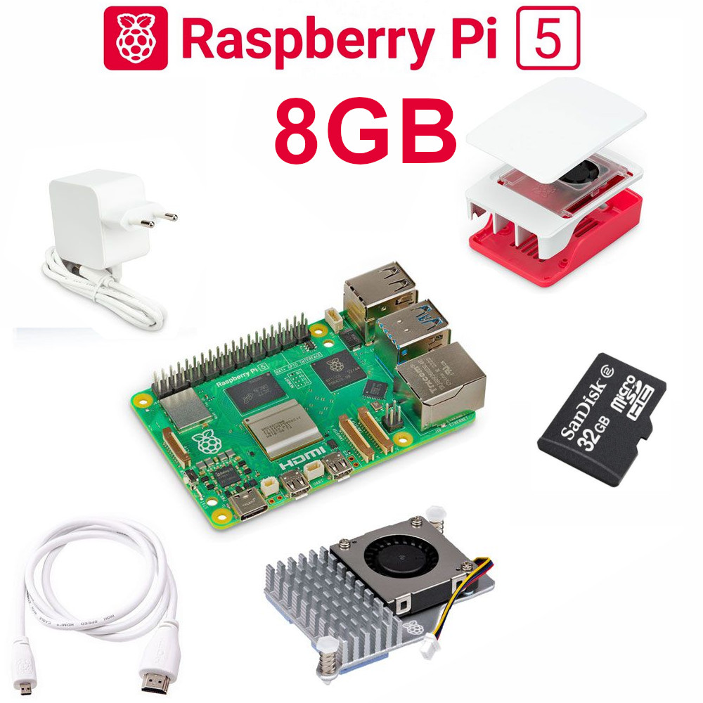 Raspberry Pi - RPI5-8GB-Kit - התמונה להמחשה בלבד