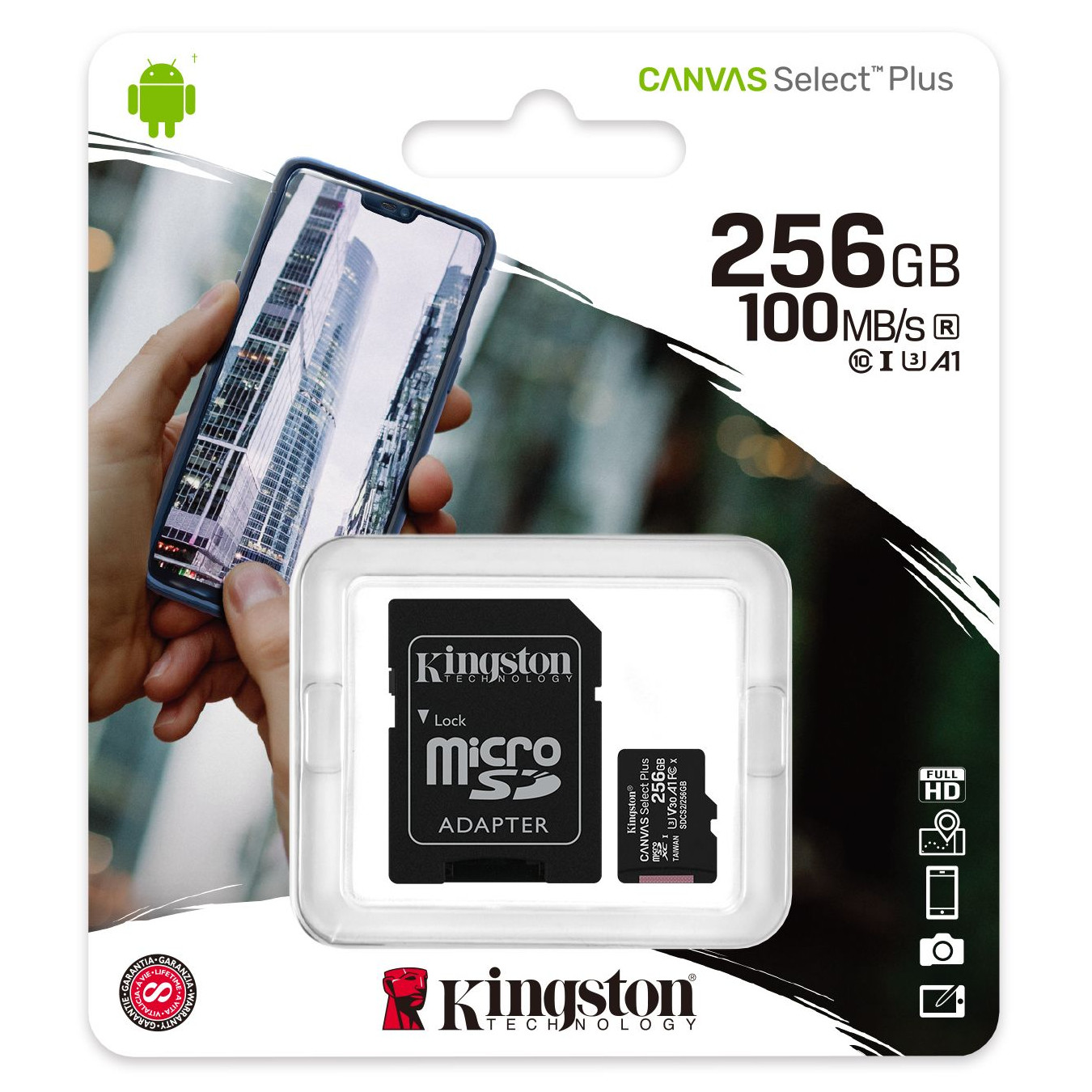 Kingston - SDCS2-256GB - התמונה להמחשה בלבד