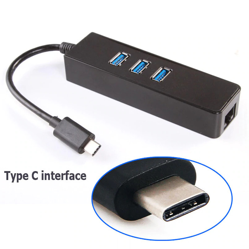China - TC-USB3-HUBLAN - התמונה להמחשה בלבד