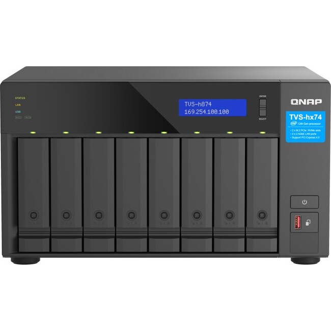 QNAP - TVS-h874-i5-32G-4x14 - התמונה להמחשה בלבד