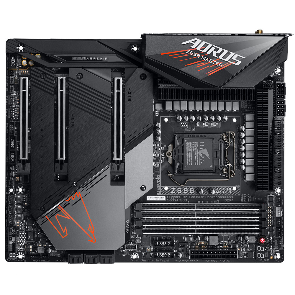 Gigabyte - Z590-AORUS-MASTER - התמונה להמחשה בלבד